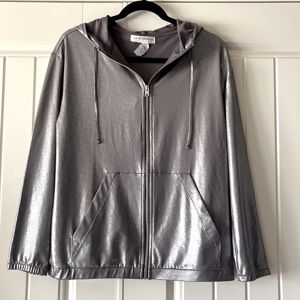 ⭐️ Coachella Metallic Hoodie Jacket